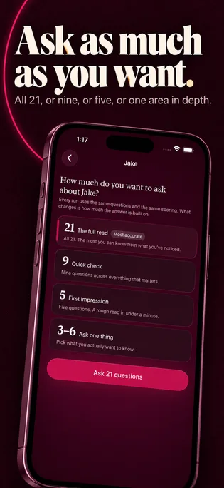 Crush Test: 21 Questions, screen 2