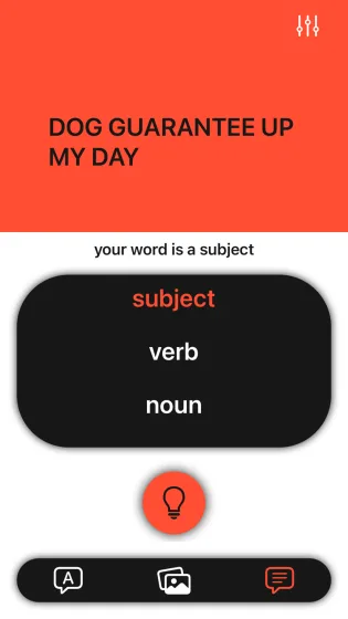 Idea Generator Eye, screen 4