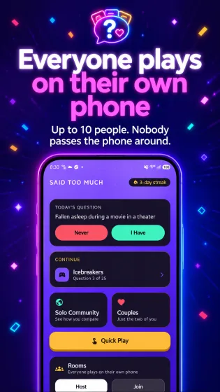 Said Too Much, screen 1