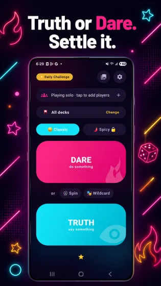 Truth or Dare (Retro) — Adults, screen 1